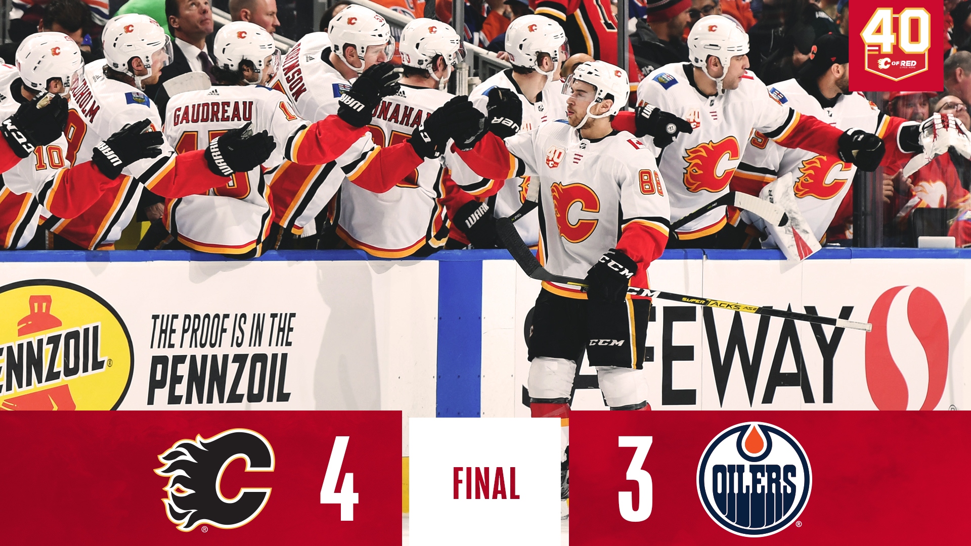 Flames Clinch Battle of Alberta Series With Another Win - FlamesForum.com