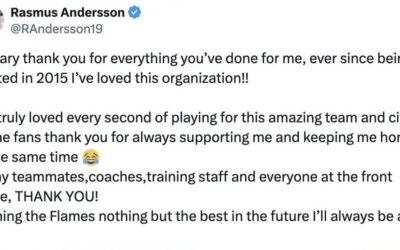 Andersson Sweepstakes Ends – Flames Fans Whelmed